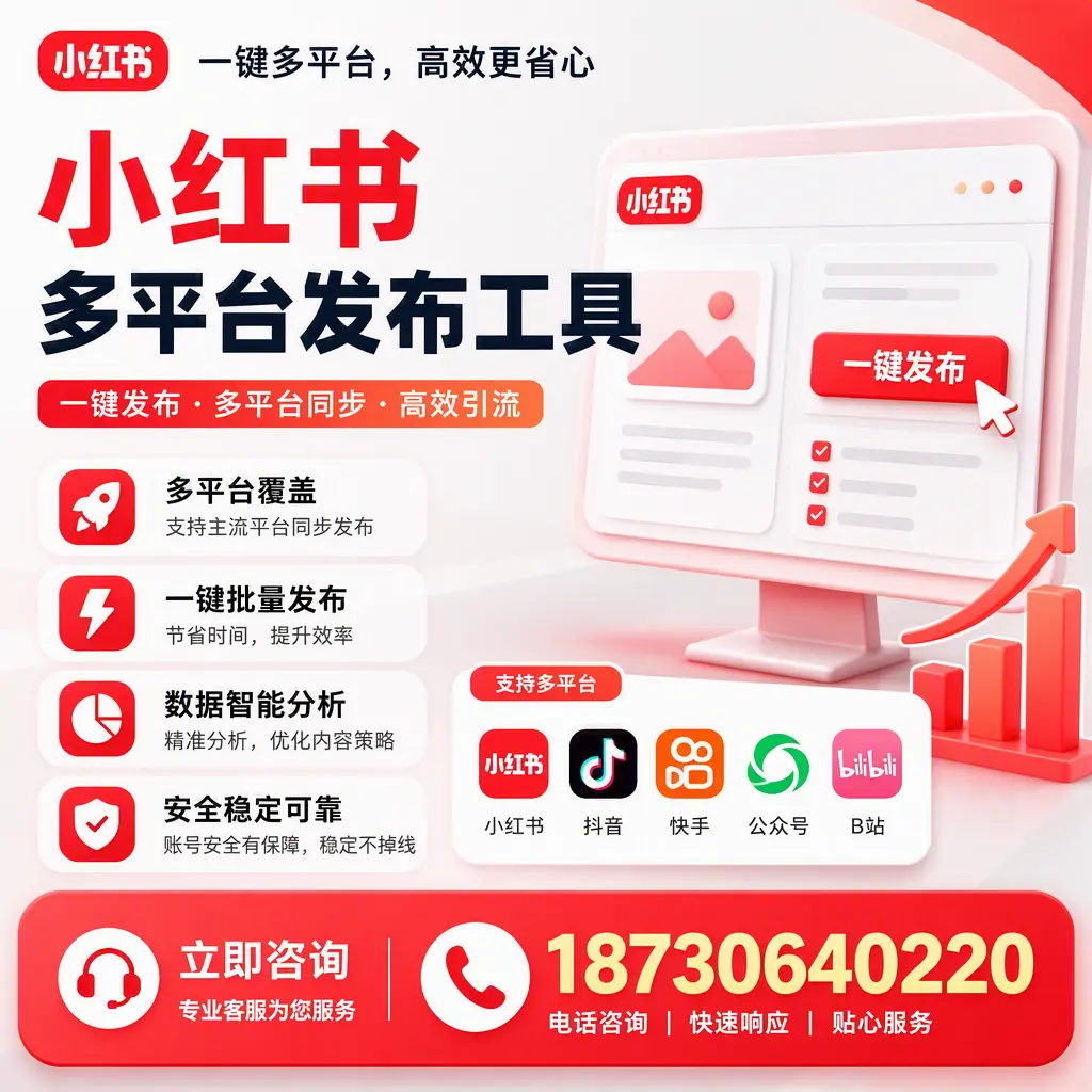 小红书多平台发布工具在 三门峡 的应用与优势解析